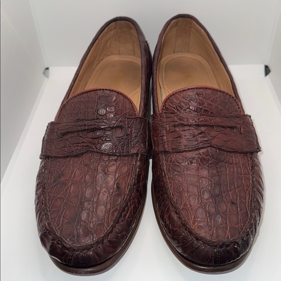 ALAN PAYNE GENUINE CROCODILE Loafers Men’s Size 11 - Picture 2 of 10